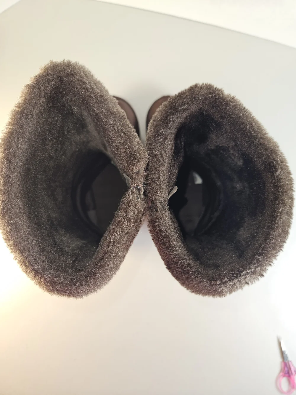 Michael Kors Girls Apple Pie 2 Chocolate Furry Boots Size 3